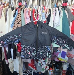 Columbia Black and Patterned Toddler Jacket